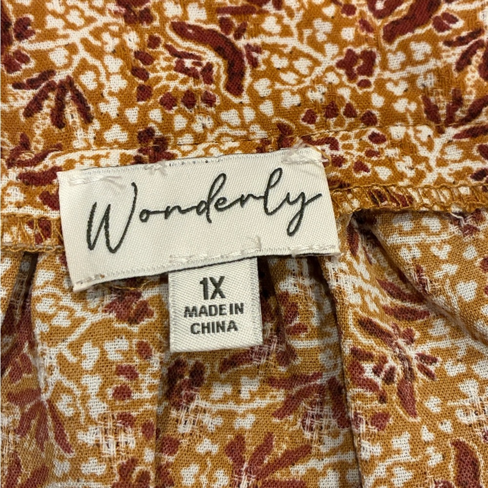 Wonderly Floral Blouse - Brown and Cream - Picture 6 of 9